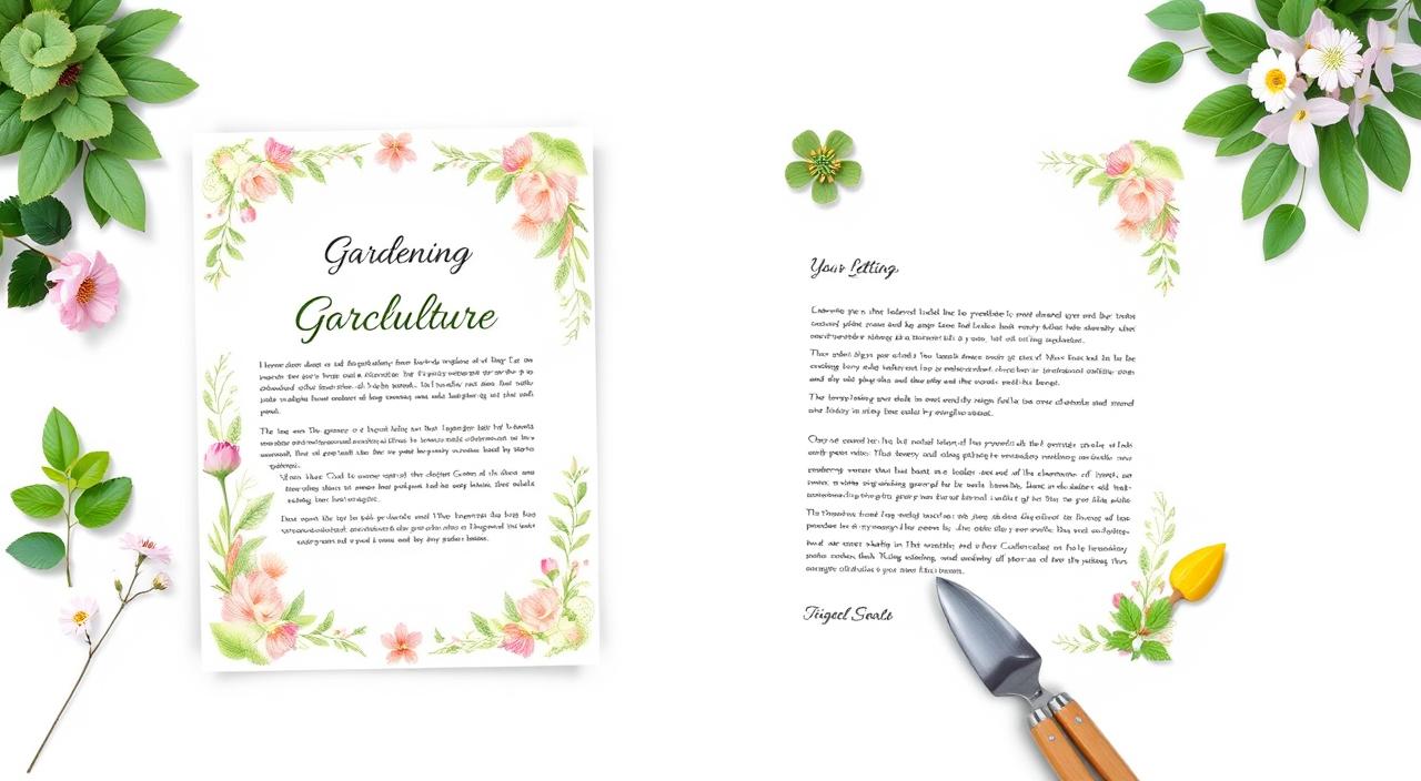 carta de presentación jardinería